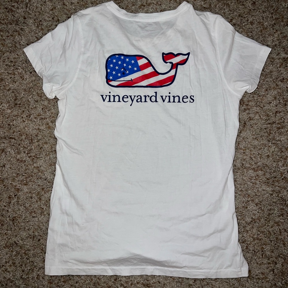 Vineyard Vines Red White Blue Patriotic Short Sleeve T Shirt Women’s Small S